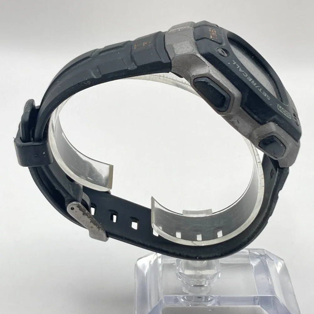 Timex Ironman Men's Watch Digital Gray Black Indiglo 30 Lap Chrono New Battery